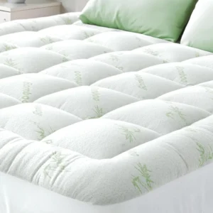 Bamboo Viscose Twin Mattress Topper - Ultra Soft Pillow Top for Back Support and Natural Cooling Comfort