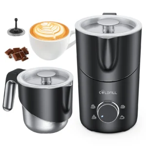 Milk Frother and Steamer 400ml Large Capacity Detachable Milk Steamer Dishwasher Safe