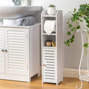 Freestanding Toilet Paper Holder Stand